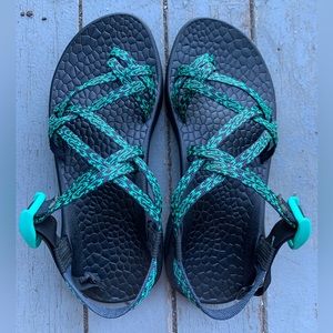 Chaco Women’s ZX/2 Classic Green Strappy Sandals Size 7